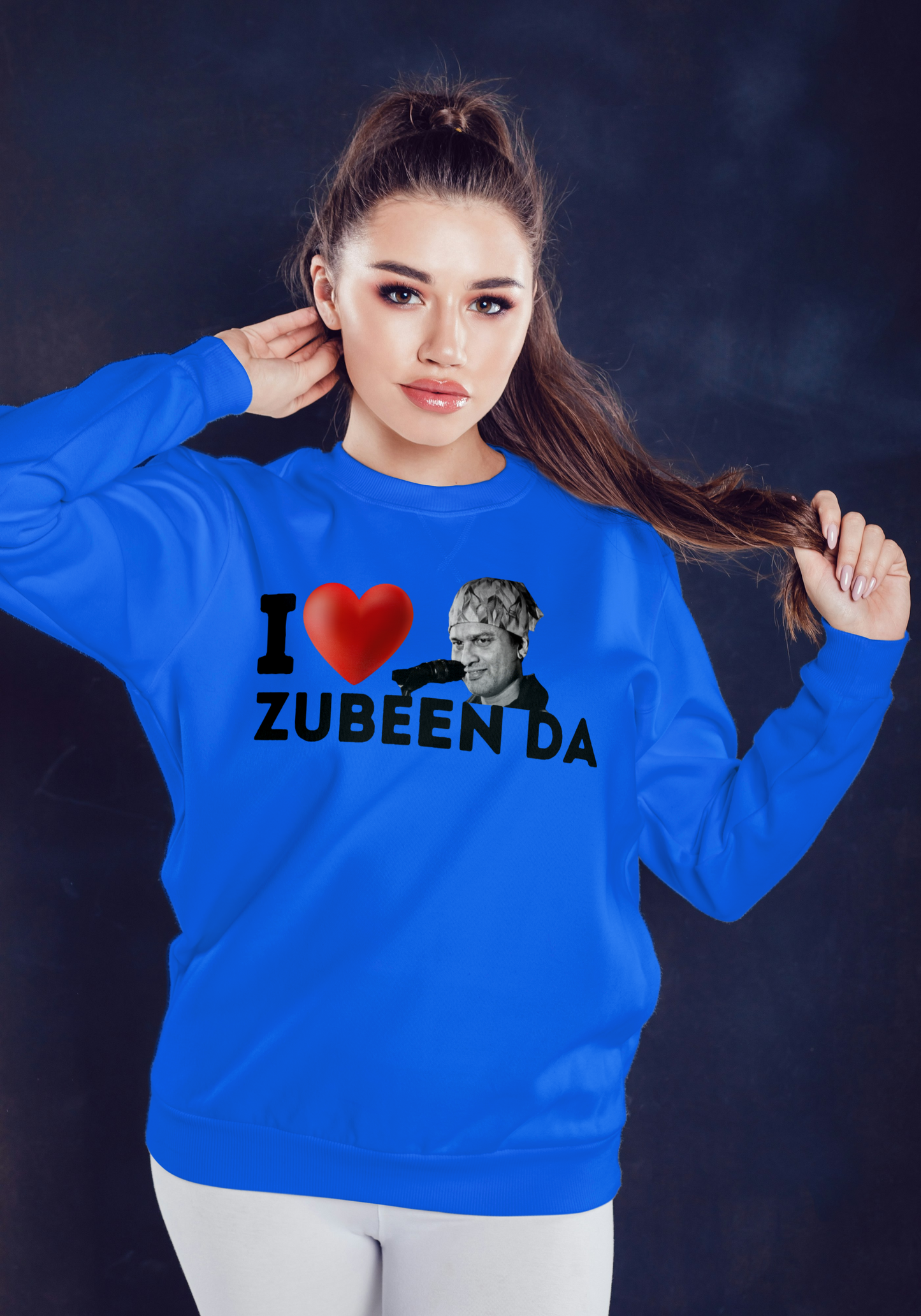I Love Zubeen Da Woman Fit Sweatshirt
