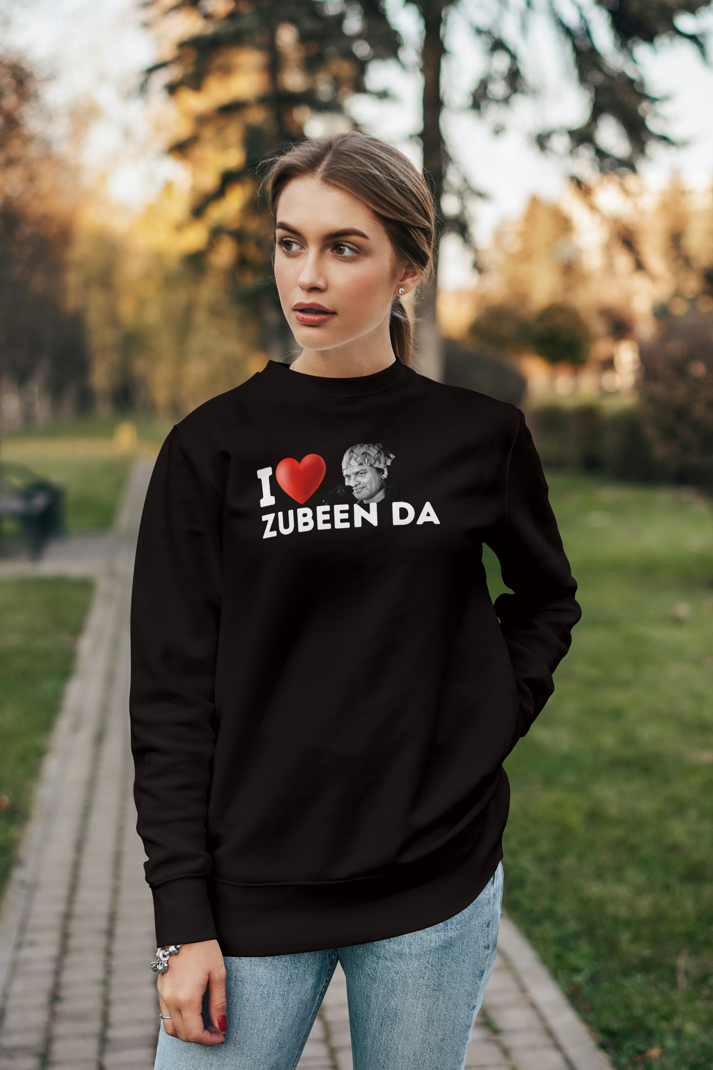 I Love Zubeen Da Woman Fit Sweatshirt
