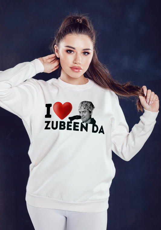 I Love Zubeen Da Woman Fit Sweatshirt