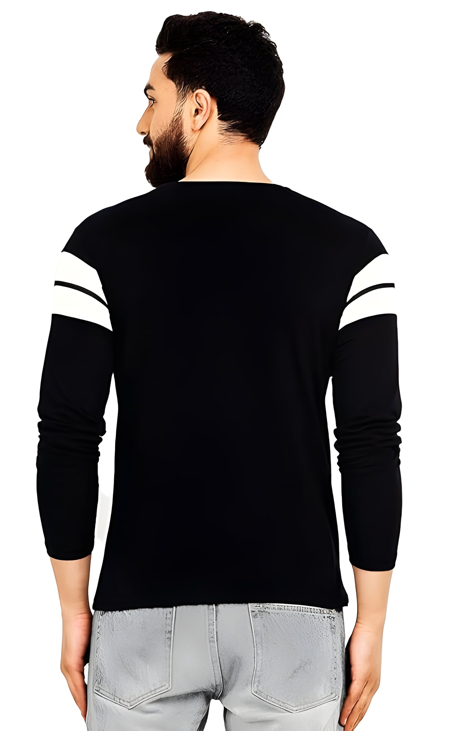 LEOTUDE Men's Full Sleeve Regular Fit Tshirt, Round Neck Cottonblend T-Shirt (Color Multicolor)